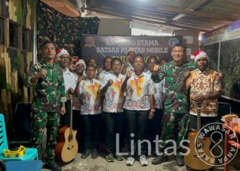 Siswa-Siswi SMA Papua Ikuti Lomba Vocal Grup Bersama Satgas Mobile Yonif 323