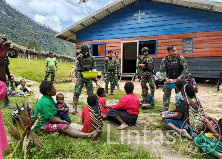 Warga Gelegi Sukacita Terima Makan Siang Gratis Habema