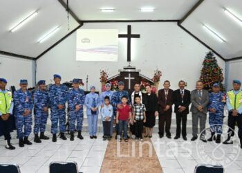 Danlanud Husein Sastranegara Sampaikan Pesan Damai Dalam Perayaan Natal 2024