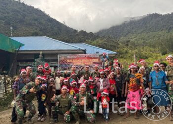 Prajurit Buaya Putih Bersatu Semangat Natal