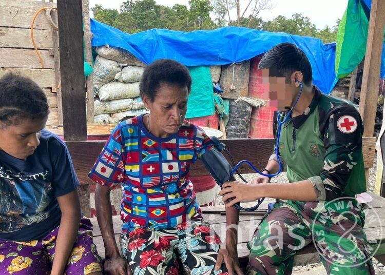 Layanan Kesehatan Gratis Marinir Habema, Bahagiakan Warga Keikey Distrik Dekay Papua Pegunungan