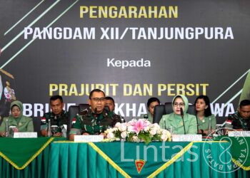 Kunjungan Kerja Perdana, Pangdam Tanjungpura Sambangi Brigif 19/KH