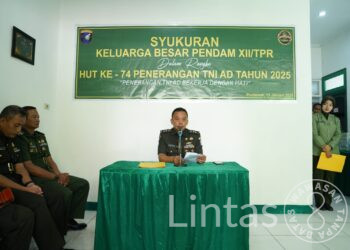 Berlangsung Sederhana, Pendam XII/Tpr Gelar Syukuran Peringatan HUT ke-74 Penerangan TNI AD