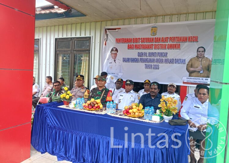 Tingkatkan Ketahanan Pangan, Satgas Yonif 323 Buaya Putih Kostrad Bagikan Bibit dan Alat Pertanian Kecil