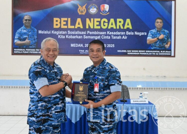 Ajak Masyarakat Kobarkan Semangat Cinta Tanah Air, Lanud Soewondo Gelar Sosialisasi Pembinaan Kesadaran Bela Negara