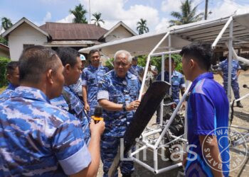 Lanud Soewondo Jalin Silaturahmi dengan Carlos Sitepu, Mahasiswa Perakit Pesawat dari Politeknik Negeri Medan