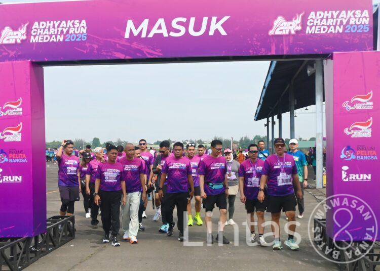 Ribuan Peserta dan Puluhan Disabilitas Meriahkan Adhyaksa Charity Run 2025 di Lanud Soewondo
