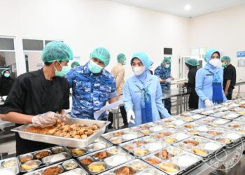 Jaga Kualitas Makan Bergizi, Lanud Husein Lakukan Monitoring dan Evaluasi SPPG