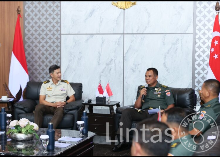 Wakasad Terima Kunjungan Chief of Staff (General Staff) Singapore Army, Bahas Penguatan Kerja Sama Militer