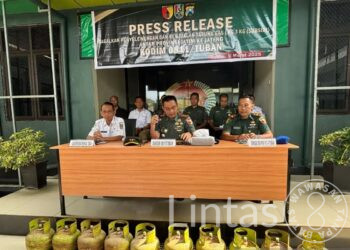 Aparat Kodim 0811/Tuban Gagalkan Penyeludupan LPG
