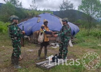 Perkuat Persaudaraan, Satgas Yonif 700 Laksanakan Safari Honai