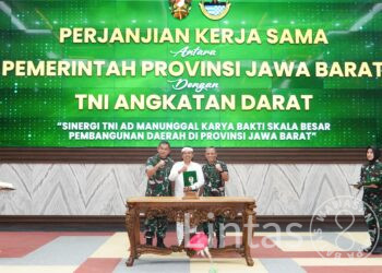 Pangdam III/Slw Hadiri Penandatanganan PKS Pemprov Jabar dengan TNI AD