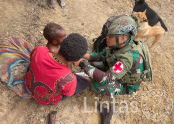 Pos TNI Berantas Stunting di Kampung Wako Distrik Gome