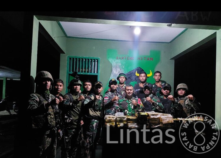 Satgas Pamtas RI-Malaysia Yonzipur 5/ABW Gagalkan Upaya Penyelundupan 23 Paket Narkoba di Perbatasan