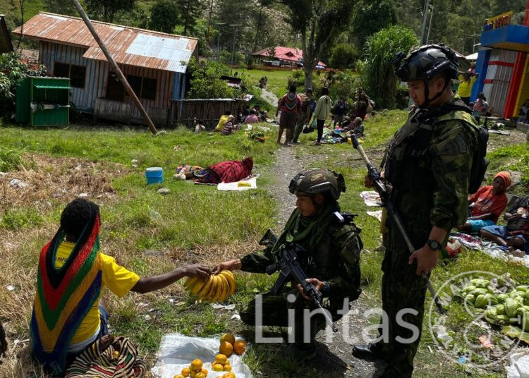 Satgas TNI Laksanakan Kegiatan Penguatan Ekonomi Warga Beoga Papua