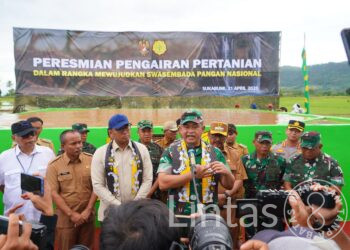 Kasad Resmikan Sarana Pengairan Padi