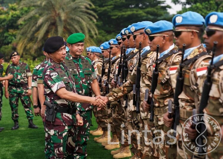 Kasad Dampingi Panglima TNI Berangkatkan 1.090 Personel Satgas UNIFIL ke Lebanon