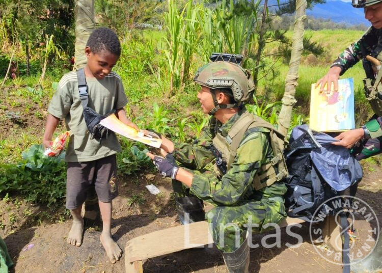 “TNI Menyapa Bumi Gome: Dari Peluru ke Pensil, Dari Jaga ke Asa”