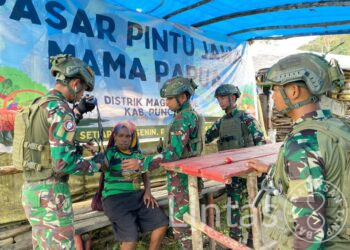 Mereka Datang dengan Sayur dan Luka, Satgas TNI Hadiahkan dengan Senyum dan Harapan