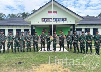 Dansatgas Yonkav 3/AC Sambangi Jajaran Pos Satgas, Ini Tujuannya