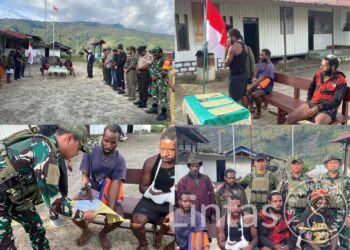 Demi Merah Putih, Kami Kembali : “Tiga Mantan Anggota OPM Kembali ke Pangkuan Ibu Pertiwi di Sinak”