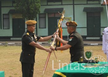 Kasdam III/Slw Pimpin Sertijab Danyonarhanud 3/YBY di Bandung