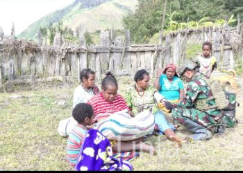 Di Antara Kabut dan Kasih Prajurit: Satgas TNI Borong Harapan Petani di Pegunungan Wombru