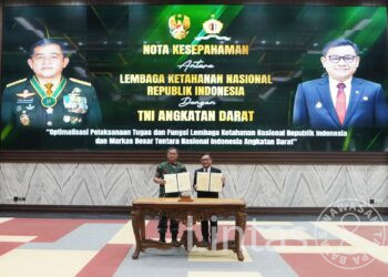 Perkuat Ketahanan Nasional, TNI AD dan Lemhannas Teken Nota Kesepahaman