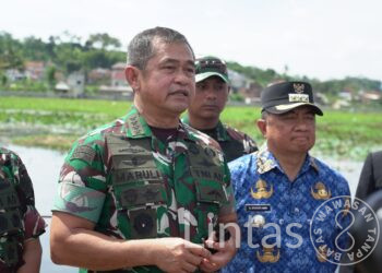 Dukung Pelestarian Lingkungan, Kasad Tinjau Pembersihan Danau Situ Bagendit