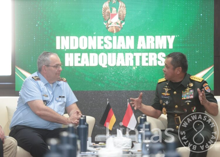 Kasad Terima Kunjungan Kasad Jerman, Pererat Kerja Sama Latihan Militer dan Pengembangan Alutsista