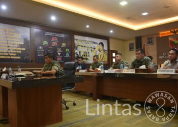 Kasdam XIV/Hasanuddin Ikuti Rakor Pembentukan Satgas Gugus Tugas Kedaulatan Pangan TNI Secara Virtual