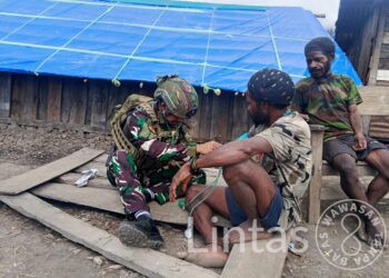 Safari Honai Satgas Yonif 700/WYC di Kampung Yauria: Sentuhan Kemanusiaan di Tanah Baru Papua