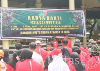 Babinminvetcaddam XIV/Hsn Bangkitkan Nasionalisme Lewat Karya Bakti HUT ke-80 RI di Monumen 40.000 Jiwa