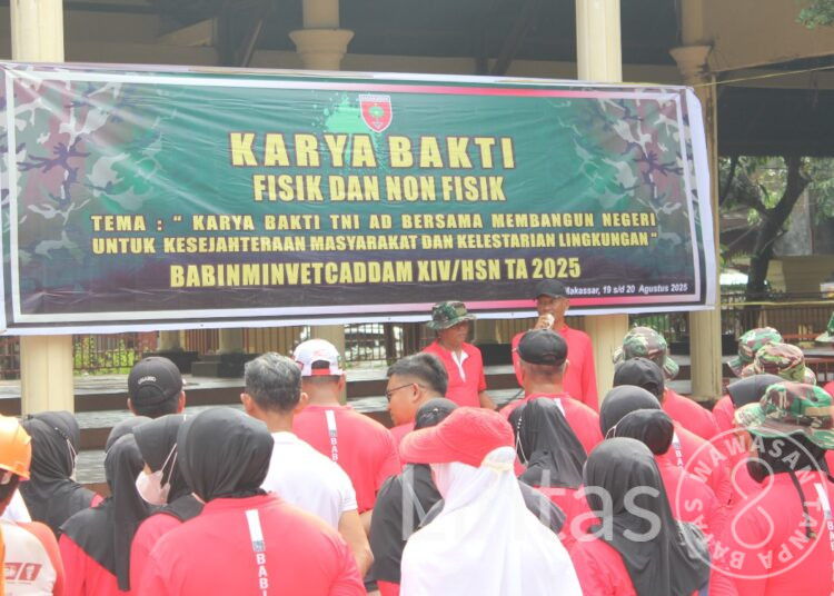 Babinminvetcaddam XIV/Hsn Bangkitkan Nasionalisme Lewat Karya Bakti HUT ke-80 RI di Monumen 40.000 Jiwa