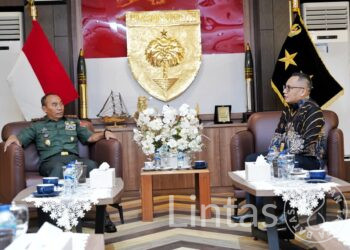 Pererat Sinergi, Pangdam XIV/Hasanuddin Sambut Kunjungan Silaturahmi Rombongan PT. Bank Mandiri Taspen