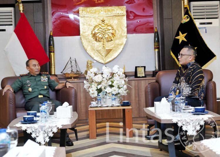 Pererat Sinergi, Pangdam XIV/Hasanuddin Sambut Kunjungan Silaturahmi Rombongan PT. Bank Mandiri Taspen