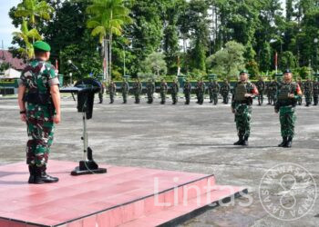 Upacara Serah Terima Tugas Satgas PAMOBVITNAS PT. Freeport Indonesia dari Yonif 611/AWL ke Yonif 301/PKS