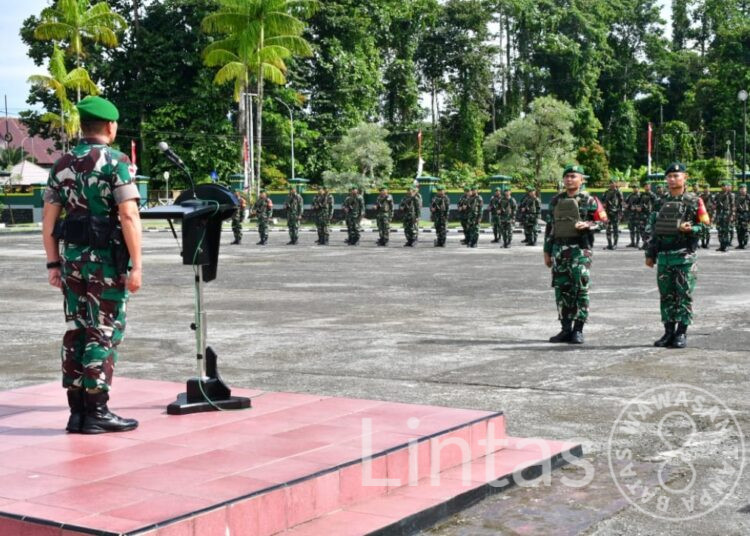 Upacara Serah Terima Tugas Satgas PAMOBVITNAS PT. Freeport Indonesia dari Yonif 611/AWL ke Yonif 301/PKS