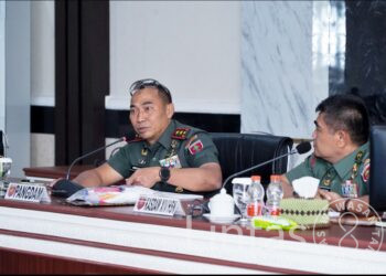Pangdam XIV/Hsn Terima Paparan Koordinator Kegiatan Open Tournament Lari Marathon HUT ke-80 TNI Tahun 2025