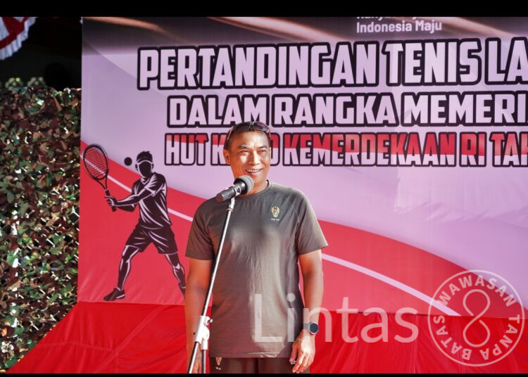 Pangdam XIV/Hasanuddin Buka Pertandingan Tenis Lapangan HUT Ke-80 RI