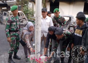 Pastikan Wilayah Tanggung Jawab Kondusif, Dandeninteldam XIV/Hsn Laksanakan Peninjauan dan Pengamanan Aksi Unjuk Rasa Badko HMI