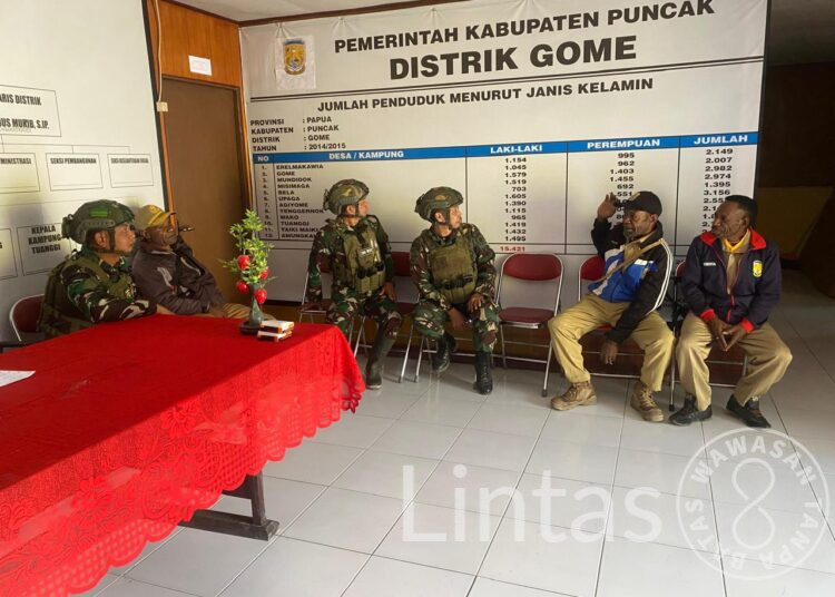 Satgas Yonif 700/WYC Hadir di Distrik Gome: Anjangsana yang Menjalin Asa dan Persaudaraan