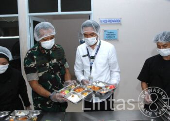 Danlanud Husein S. Pastikan MBG Aman dan Higienis, Tinjau Dapur Sehat Anak Bangsa