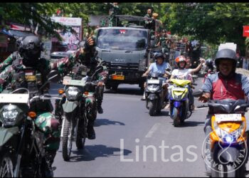 Jaga Kondusifitas Kota Makassar, Kodam XIV/Hasanuddin dan Ormas Gelar Patroli Bersama