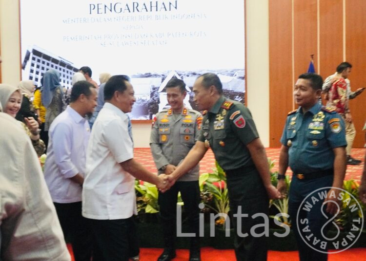 Wujud Sinergi Pemerintah Pusat dan Daerah, Pangdam XIV/Hsn Hadiri Rapat Forkopimda Bersama Mendagri RI