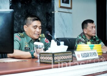 Kasdam XIV/Hsn Pimpin Taklimat Awal Audit Kinerja TA 2025 di Satuan Jajaran Kodam XIV/Hsn