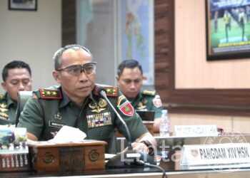 Pangdam XIV/Hsn Ikuti Sosialisasi Peraturan dan Keputusan Panglima TNI secara Virtual