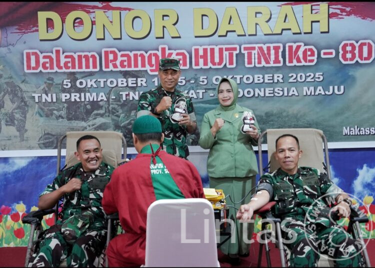 Wujud Kepedulian Terhadap Masyarakat, Kodam XIV/Hsn Gelar Bakti Sosial Kesehatan di RS Pelamonia Makassar