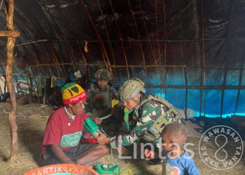 Satgas Yonif 700/Wyc di Pos Kout Koper Buktikan TNI Hadir untuk Masa Depan! Berbagi Senyuman dan Harapan bagi Pelajar Gome