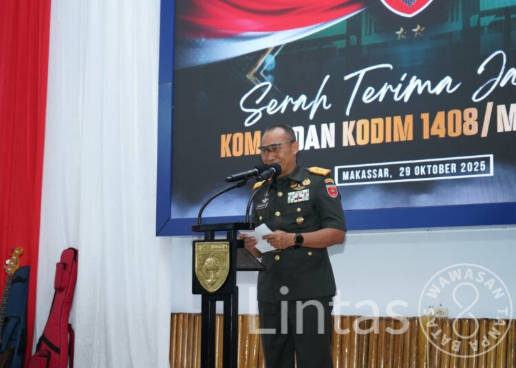 Pangdam XIV/Hsn Pimpin Sertijab Dandim 1408/Makassar, Tekankan Tanggung Jawab dan Inovasi dalam Pengabdian Teritorial